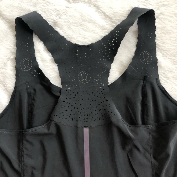 Lululemon Black Eyelet Tank - Picture 4 of 7